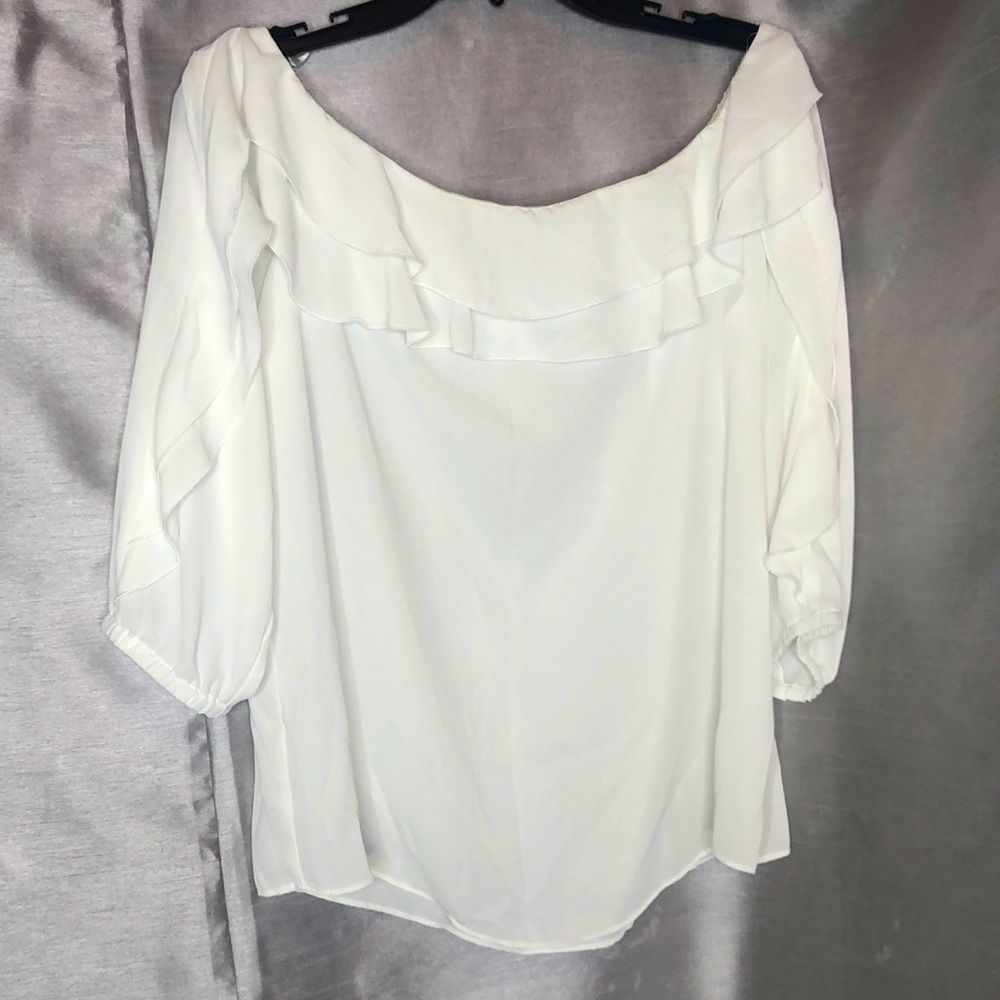 INC White OffShoulder Blouse